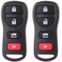 SELEAD Flip Key Fob 4 Buttons Keyless Entry Remote fit for 2002-2017 Nissan Maxima Murano 350Z Quest Armada Infiniti I35 G35 Antitheft Keyless Entry Systems KBRASTU15 2pcs US Stock