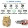 Eyoyo 2D Bluetooth Barcode Scanner, Portable Back Clip Wireless 1D 2D QR Barcode Reader PDF417 Data Matrix Code Image Scanning Compatible with iPhone, Android, iOS