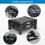 Monitor Stand Riser with 2 Drawers - Adjustable Monitor for Computer, Laptop, Printer with Organizer Drawer, Office Supply Caddy & Cable Management Slot by HUANUO