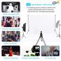 Issuntex 5X6.5 ft White Background Backdrop,Photo Studio,Collapsible High Density Screen for Video Photography and Television