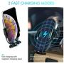 Wireless Car Charger, 10W Auto-Clamping Qi Fast Charging Car Mount Charger Air Vent Phone Holder for iPhone 12/12 Pro/SE/11/11 Pro/11 Pro Max/XS Max, Galaxy S20/S20 Plus/Note10, All Smartphone
