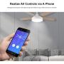 SONOFF iFAN03 WiFi Ceiling Fan&Light Controller, APP Control&Remote Control, Works with Amazon Alexa & Google Home Assistant, No Hub Required(2.4G WiFi)