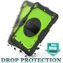 SEYMAC stock Case for iPad 8th/7th Generation 10.2, [Full-Body] &Shock-Proof Protection with 360 Degrees Rotating Stand [Pencil Holder] Hand Strap for 2020/2019 iPad 8th/7th 10.2 Inch(Green+Black)