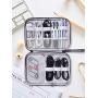 Electronic Organizer Cable Organizer Compact Travel Organizer Bag Electronics Accessories Cases Storage Bag Waterproof for Cable USB SD Card Power Bank Earphone (Grey)