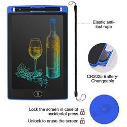 LCD Writing Tablet, Colorful 8.5 Inch Digital Ewriter Electronic Graphic Drawing Tablet Erasable Portable Doodle Writing Board for Kids Students Christmas Birthday Gifts (Deep Blue)