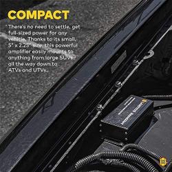 SoundAlert 12V 100W Electric Police Air horn Amplifier [Hands-Free] Train Truck Police Siren Horn for Vehicles Truck UTV ATV Car POV