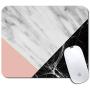 Personalized Rectangle Mouse Pad, Printed Cute Black Marble Pattern, Non-Slip Rubber Comfortable Customized Computer Mouse Pad (9.45x7.87inch)