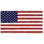 SecurePro Products - 3 Pack - Large 4'' x 6'' Rectangular Tattered United States American Flag Decal Stickers; Premium Quality Heavy-Duty 3M USA Vinyl, Die-Cut, Screen Printed, Adhesive on Back