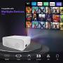 Mini Projector,Wevivi 2021 Upgraded Full HD WiFi Projector, 1280x720P Home Projector with Bag,5500Lumens Wired/Wireless Mirroring Portable Projector for TV Stick, Laptop, PS4, iPhone, Android/iOS
