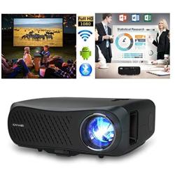 True Full HD Movie Projector 4K Supported, 7200 Lumen Native 1080P Projector with WiFi and Bluetooth Wireless Projector for Home Theater with X/Y Zoom 4D Keystone Supports Laptop, Nintendo, PS4, DVD