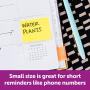 Post-it Greener Notes, 1.5x2 in, 12 Pads, Americas #1 Favorite Sticky Notes,Canary Yellow, Clean Removal, 100% Recycled Material (653 RP)