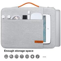 Lacdo 360° Protective 11 Inch Chromebook Case Handle Laptop Sleeve for 11.6 inch Samsung HP Stream/Acer Chromebook R 11 / ASUS C202 / MacBook Air 11.6 inch, Surface Pro X 7 6, C330 2-in-1 Bag, Gray