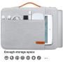 Lacdo 360° Protective 11 Inch Chromebook Case Handle Laptop Sleeve for 11.6 inch Samsung HP Stream/Acer Chromebook R 11 / ASUS C202 / MacBook Air 11.6 inch, Surface Pro X 7 6, C330 2-in-1 Bag, Gray