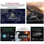 ACECAR Head up Display Car Universal Dual System 3.5’’ HUD OBD II/GPS Interface,Vehicle Speed MPH KM/h,Engine RPM,OverSpeed Warning,Mileage Measurement,Water Temperature,Voltage