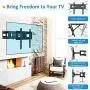 Full Motion TV Wall Mount with Height Setting, JUSTSTONE TV Bracket Fits Most 27-65 Inch LED Flat&Curved TVs,Articulating Swivel Tilt Dual Arms Extension Max VESA 400x400mm and Holds up to 121 LBS Full Motion TV Wall Mount with Height Setting, JUSTSTONE TV Bracket Fits Most 27-65 Inch LED Flat&Curved TVs,Articulating Swivel Tilt Dual Arms Extension Max VESA 400x400mm and Holds up to 121 LBS