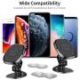 [2 Pack] Cell Phone Holder for Car FLOVEME Magnetic Phone Mount Hands Free for Car Dashboard Compatible with iPhone 12 11 Pro Max Galaxy S21 Note 20