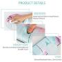HAOCOO Ergonomic Mouse Pad Wrist Support and Keyboard Wrist Rest Set with Non-Slip Backing Memory Form-Filled, Easy-Typing and Pain Relief for Gaming Office Computer Laptop (Pink Hyacinth)