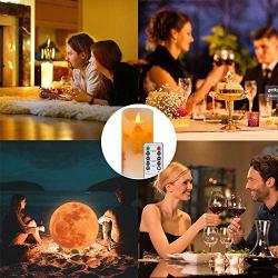 LED Maple Leaf Candle Night Light, VEEKI Warm White 1 Pack Flameless Battery Operated Electric LED Moving Wick Flickering Candle Lights with Remote Control Timer for Decoration, Wedding (Maple Leaf 1)