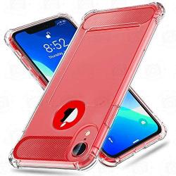 iPhone XR Case with Card Holder and[Screen Protector Tempered Glass x2Pcs] SUPBEC Protective Ultra-Thin-Slim Cover with Silicone TPU Shockproof Rubber Wallet Case for iPhoneXR 6.1''-Clear