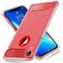 iPhone XR Case with Card Holder and[Screen Protector Tempered Glass x2Pcs] SUPBEC Protective Ultra-Thin-Slim Cover with Silicone TPU Shockproof Rubber Wallet Case for iPhoneXR 6.1''-Clear