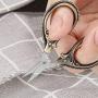 BIHRTC Mini Scissors Thread Scissors Embroidery Scissors Sharp Stainless Steel Tip Scissors for Manual Sewing Handicraft DIY Tool Arlt Work Needlepoint Crochet Bronze Scissors