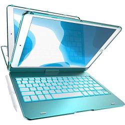 iPad Keyboard Case for 10.2-inch iPad 8th Generation (2020), 7th Gen, Air 3, Pro 10.5 in 11 Colors - 10 Color Backlight, 7 Modes, 360° Rotatable, Slim Protective Cover, Apple Pencil Holder