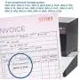 Pyramid Time Systems 3700 Heavy Duty Steel Time Clock and Document Stamp, Prints employee time & up to 14 pre-programmed messages, Made in the USA, Black
