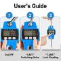 RoMech 660lb Digital Hanging Scale with Cast Aluminum Case, Handheld 300Kg Mini Crane Scale with Hooks for Farm Hunting Fishing Outdoor (Blue)