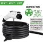 PRIMECOM Level 2 Electric Vehicle (EV) Charger (220V / 240Volt, 16Amp) Portable EVSE Smart Electric Car Charger, 30 Feet (14-30P Charger)