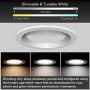 Lumary 5/6 inch LED Smart Recessed Lighting Wi-Fi Can Lights RGBWW Downlight Music Sync Simple Retrofit Installation 13W (80W Equivalent) 1100LM (5/6 in WiFi- 4)