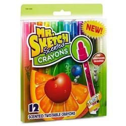 Mr. Sketch 1951200 Scented Twistable Crayons, Assorted Colors, 12-Count,Blue