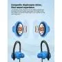 Bluetooth Headphones, Otium Wireless Headphones IPX7 Waterproof in-Ear Sports Earphones w/Mic for Gym Running Cyclying Workout (Blue)