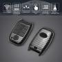 TANGSEN Key Fob Case for KIA OPTIMA RIO SORENTO SPORTAGE 4 Button Keyless Entry Remote Black Carbon Fiber Pattern ABS Black Silicone Cover