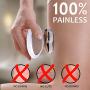 Hair Removal for Women, Sembelle Ladies Electric Shaver - Palm Perfect, Painless, Rechargeable Womens Shaver - Legs, Body, Pubic, Facial Hair Remover - Smooth Finishing Leg Hair Epilator with 4d Heads