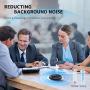 Bluetooth Speakerphone - Conference Speaker for 5-8 People Business Conference Phone 360º Voice Pickup 4 AI Microphone Self-Adaptive Conference Call Speaker Skype USB Speakerphone