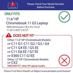 mCover iPearl Hard Shell Case for 2016 11.6'' HP Chromebook 11 G5 / V011DX / V012NR laptops (NOT Compatible with Older HP Chromebook 11 G1 / G2 / G3 / G4 / G4 EE Models) (Clear)