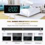 Rocam Digital Alarm Clock for Bedrooms - Large 6.5'' LED Display with Dimmer, Snooze, 7 Color Night Light, Easy to Set, USB Chargers, Battery Backup, 12/24 Hour for Kids, Boys, Heavy Sleepers(Blue)