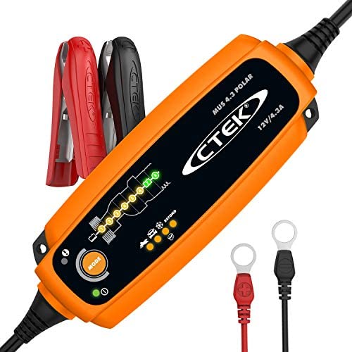 CTEK (56-958) MUS 4.3 POLAR 12 Volt Fully Automatic Extreme Climate 8 Step Battery Charger