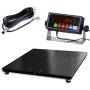PEC Medium Duty 24''x24'' Floor Scale, Accurate Digital Warehouse Pallet Scales 1000LB/0.1LB