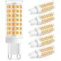 G9 LED Bulb 60W Halogen Equivalent 88PCS LED Light Bulbs No-Flicker 700LM 3000K Soft Warm White 120V Non-Dimmable for Home Lighting Cabinet Bathroom Kitchen Pack of 6