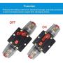WOHHOM 100A/150A Audio Circuit Breaker Auto Car Stereo Inline Fuse Holders Inverter, Manual Reset 12V-24V DC for Automotive Marine Boat Audio System Protection (150A)