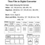 Wolverine Titan 8-in-1 20MP High Resolution Film to Digital Converter with 4.3'' Screen and HDMI Output, Worldwide Voltage 110V/240V AC Adapter & 32GB SD Card (Bundle) (Yellow)