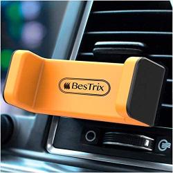 BESTRIX Phone Vent Holder Cell Phone Mount Holder for Car with Double Clamp Grip, Compact & Durable for iPhone, Galaxy and All Smartphones Up to 6.5''