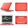 Compatible with MacBook Air 11 Inch Kickstand Case, Funut 2 in 1 Rubberized Hard Plastic Case Cover Shock Proof Matt Protective Case for Laptop MacBook Air 11.6 Inch A1370/A1465 (# Red)