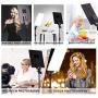 GIJUANRING LED Video Light,Photography Lighting Camera Studio Light with Batteries,Stand Dimmable Bi-Color 3200-5500K Photo Light Panel for Portrait, Product Photography, Outdoor Video,YouTube Video