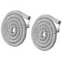 Telephone Phone Handset Cable Cord,Uvital Coiled Length 1 Foot Landline Phone Handset Cable Cord RJ9/RJ10/RJ22 4P4C(White,2 PCS)