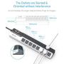 BESTEK 16-Outlet Power Strip Surge Protector with 15A 1875W 6 Feet Long Power Cords, 500Joules,Wide Spaced Multi Outlets Plugs Sockets Slanted for Entertainment Center and More BESTEK 16-Outlet Power Strip Surge Protector with 15A 1875W 6 Feet Long Power Cords, 500Joules,Wide Spaced Multi Outlets Plugs Sockets Slanted for Entertainment Center and More