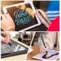 Digiroot Universal Stylus,[2-in-1] Disc Stylus Pen Touch Screen Pens for All Touch Screens Cell phones, iPad, Tablets, Laptops with 9 Replacement Tips(6 Discs, 3 Fiber Tips Included) - (Black)