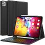 Keyboard Case for iPad Pro 11 2020 2nd Generation, iPad Pro 11 Case with Keyboard 2018-7 Backlight & Detachable - with Pencil Holder - Flip Stand Cover - iPad Pro 11 inch Keyboard for Tablet,Backlit