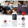 Birgus Translator Device Smart Language Interpreters Device with 2.4inch Capacitive Touch Screen Support Multi- Languages Freely Translation Machine Business Shopping Interpreter White